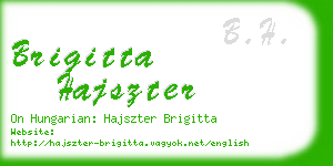 brigitta hajszter business card